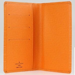 Authentic LV checkbook and credit card holder